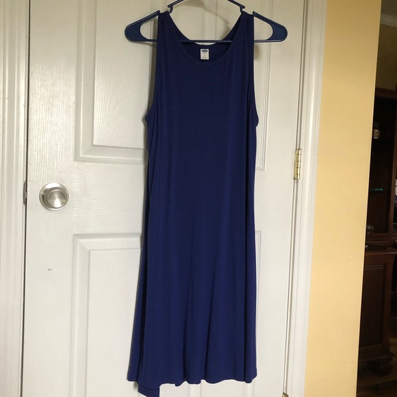 navy blue tank top dress